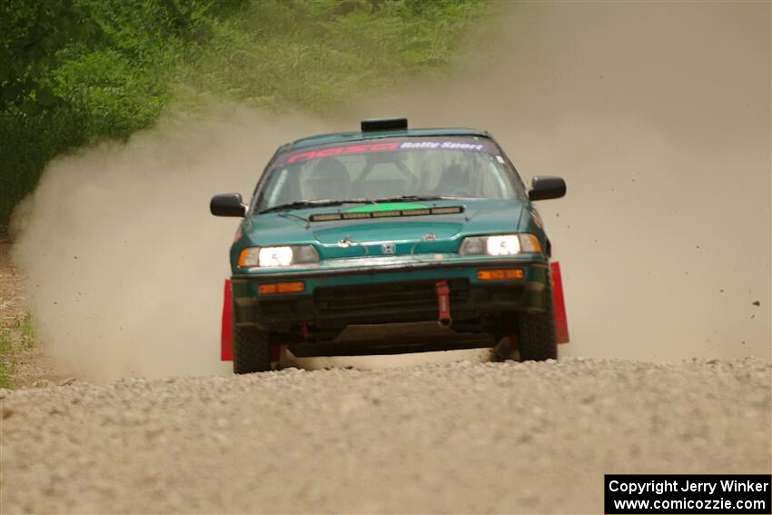 Dan Hutchison / Cray Dumeah Honda CRX Si on SS1, Camp 3 North.