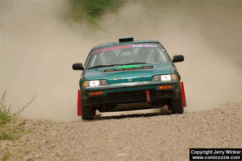 Dan Hutchison / Cray Dumeah Honda CRX Si on SS1, Camp 3 North.