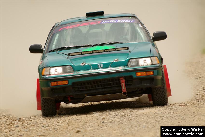 Dan Hutchison / Cray Dumeah Honda CRX Si on SS1, Camp 3 North.