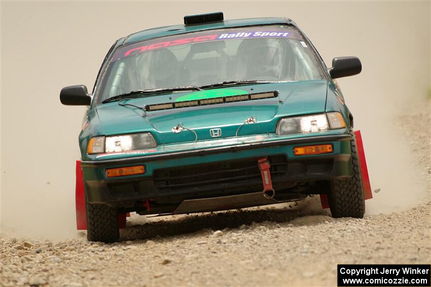 Dan Hutchison / Cray Dumeah Honda CRX Si on SS1, Camp 3 North.