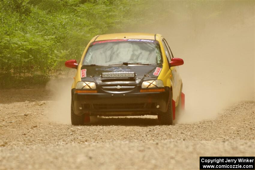 James Walker / Yannis Burnell Chevy Aveo on SS1, Camp 3 North.