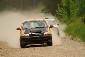 James Walker / Yannis Burnell Chevy Aveo and Josh Nykanen / Connor Himes VW GTI on SS1, Camp 3 North.