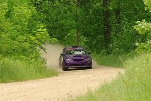 Silas Himes / Charlotte Himes Subaru WRX STi on SS2, Skunk Creek.