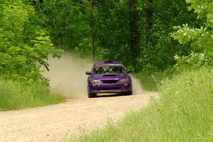 Silas Himes / Charlotte Himes Subaru WRX STi on SS2, Skunk Creek.