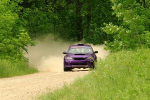 Silas Himes / Charlotte Himes Subaru WRX STi on SS2, Skunk Creek.