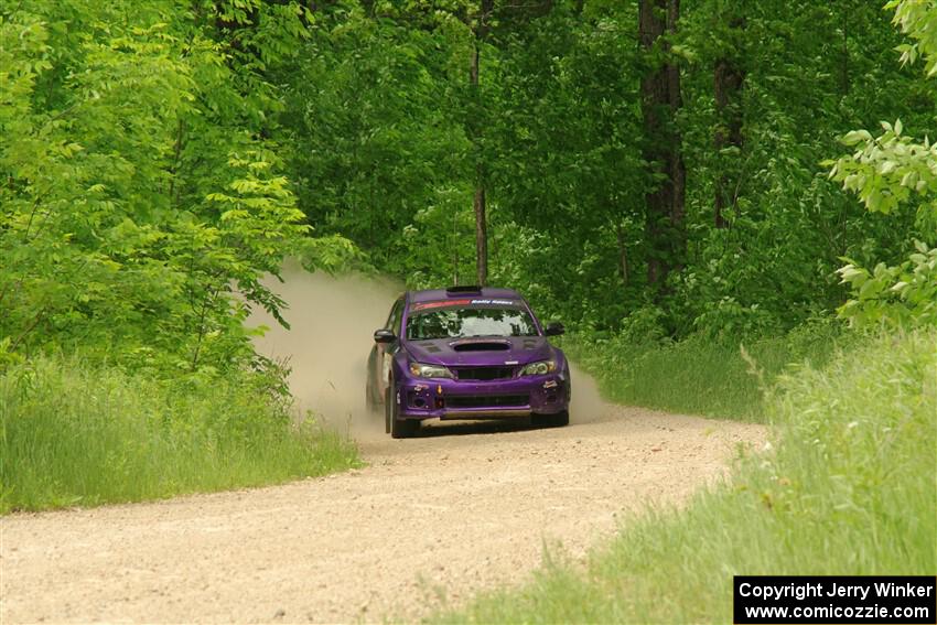 Silas Himes / Charlotte Himes Subaru WRX STi on SS2, Skunk Creek.