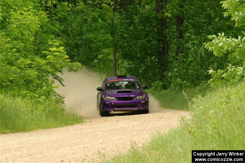 Silas Himes / Charlotte Himes Subaru WRX STi on SS2, Skunk Creek.