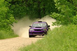 Silas Himes / Charlotte Himes Subaru WRX STi on SS2, Skunk Creek.