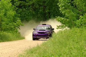 Silas Himes / Charlotte Himes Subaru WRX STi on SS2, Skunk Creek.