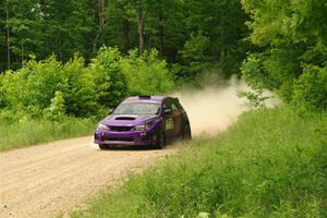 Silas Himes / Charlotte Himes Subaru WRX STi on SS2, Skunk Creek.