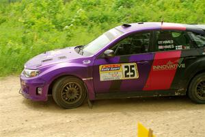 Silas Himes / Charlotte Himes Subaru WRX STi on SS2, Skunk Creek.