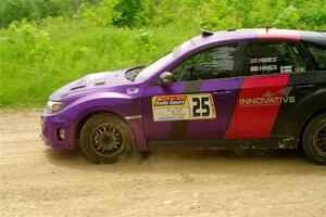 Silas Himes / Charlotte Himes Subaru WRX STi on SS2, Skunk Creek.