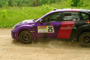 Silas Himes / Charlotte Himes Subaru WRX STi on SS2, Skunk Creek.