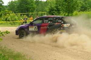 Silas Himes / Charlotte Himes Subaru WRX STi on SS2, Skunk Creek.