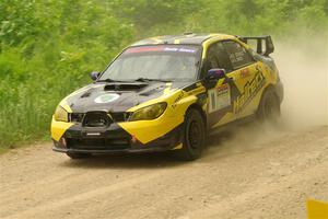 Colin Schulz / Jason Hack Subaru WRX STi on SS2, Skunk Creek.