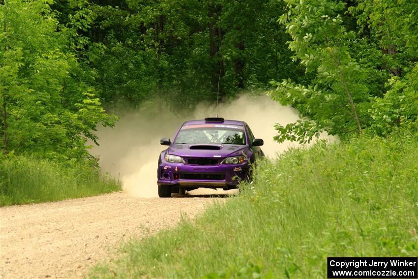 Silas Himes / Charlotte Himes Subaru WRX STi on SS2, Skunk Creek.