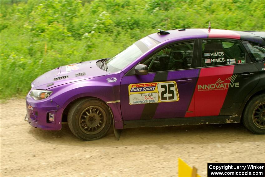 Silas Himes / Charlotte Himes Subaru WRX STi on SS2, Skunk Creek.