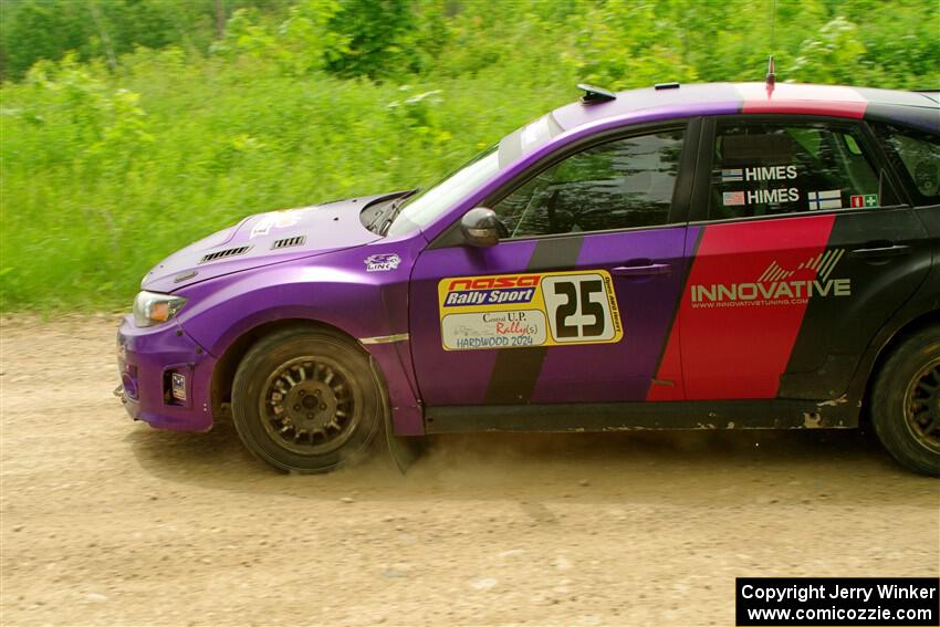 Silas Himes / Charlotte Himes Subaru WRX STi on SS2, Skunk Creek.