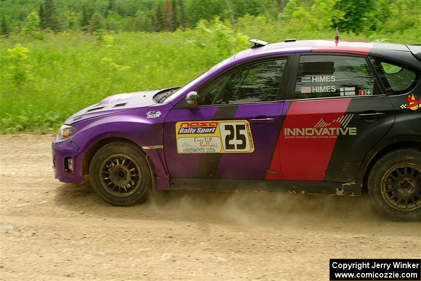 Silas Himes / Charlotte Himes Subaru WRX STi on SS2, Skunk Creek.