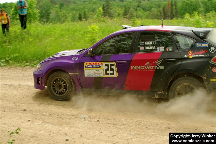 Silas Himes / Charlotte Himes Subaru WRX STi on SS2, Skunk Creek.