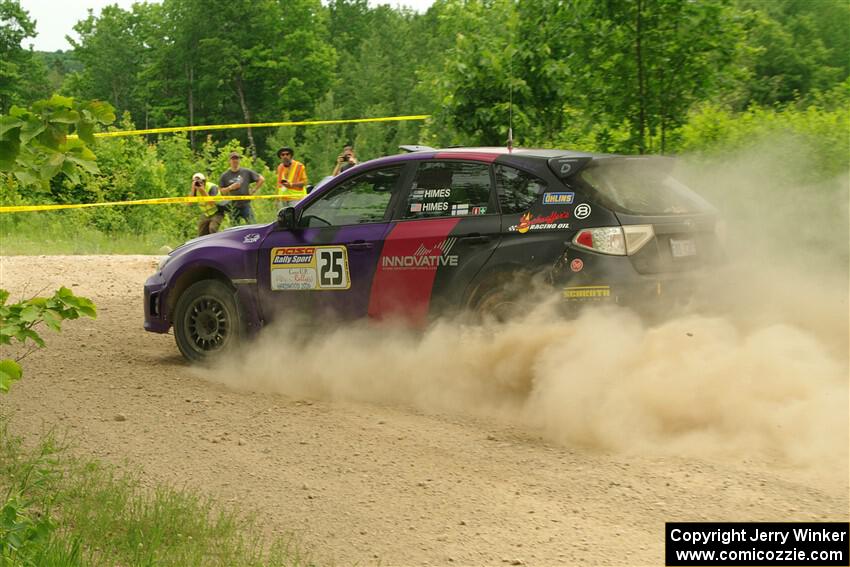 Silas Himes / Charlotte Himes Subaru WRX STi on SS2, Skunk Creek.