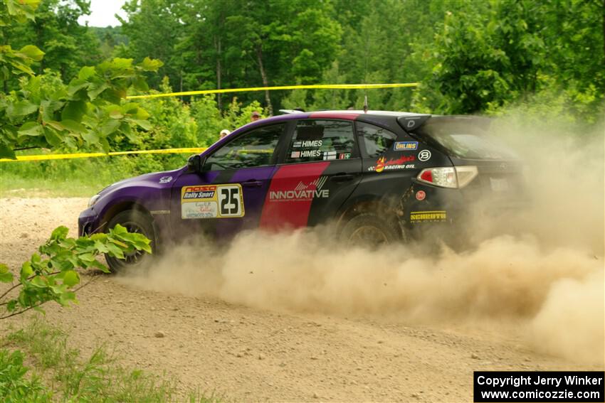 Silas Himes / Charlotte Himes Subaru WRX STi on SS2, Skunk Creek.