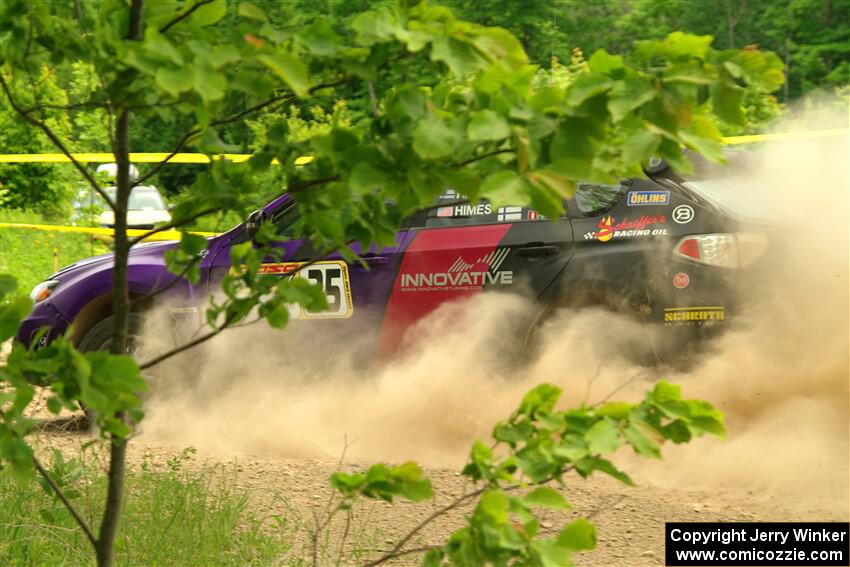 Silas Himes / Charlotte Himes Subaru WRX STi on SS2, Skunk Creek.