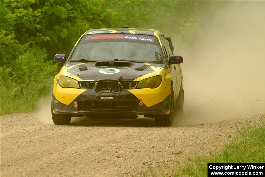 Colin Schulz / Jason Hack Subaru WRX STi on SS2, Skunk Creek.