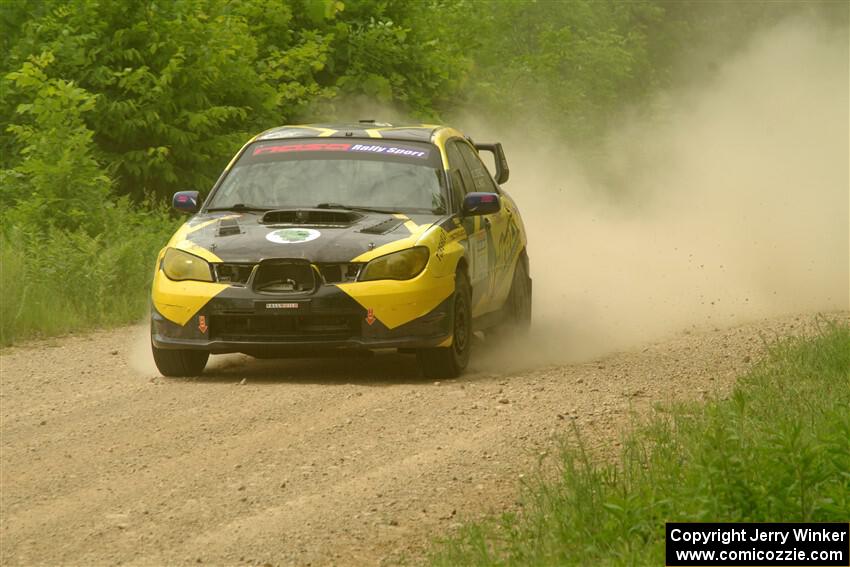 Colin Schulz / Jason Hack Subaru WRX STi on SS2, Skunk Creek.