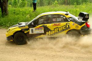 Colin Schulz / Jason Hack Subaru WRX STi on SS2, Skunk Creek.