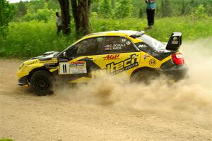 Colin Schulz / Jason Hack Subaru WRX STi on SS2, Skunk Creek.