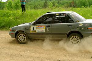 Dexter Clark / Bryce Proseus Nissan Sentra SE-R on SS2, Skunk Creek.