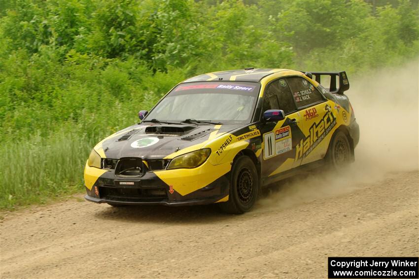 Colin Schulz / Jason Hack Subaru WRX STi on SS2, Skunk Creek.