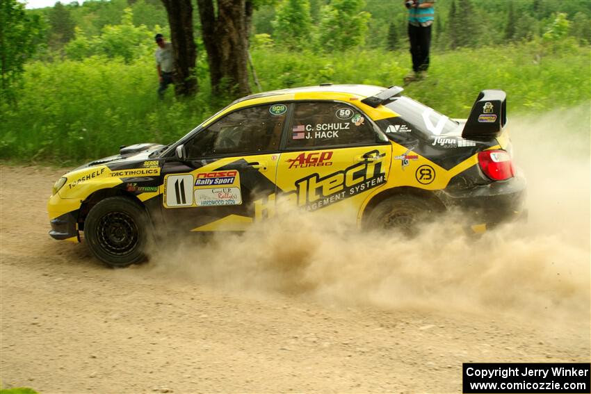 Colin Schulz / Jason Hack Subaru WRX STi on SS2, Skunk Creek.