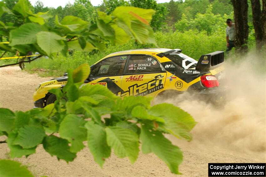 Colin Schulz / Jason Hack Subaru WRX STi on SS2, Skunk Creek.