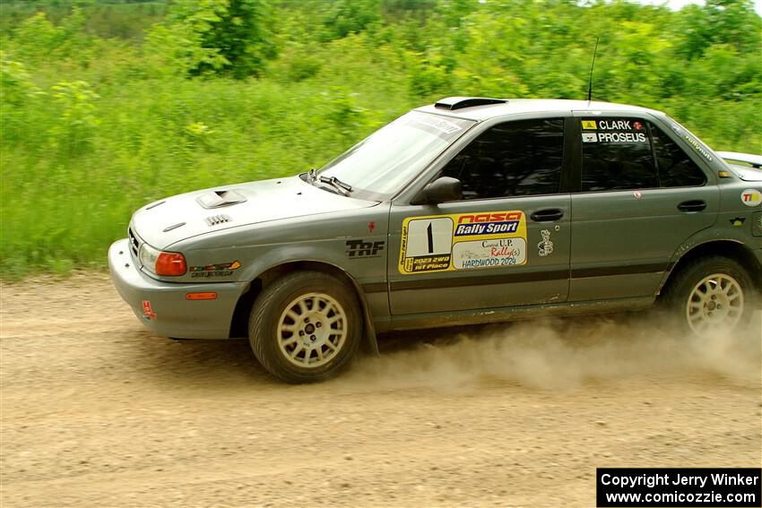 Dexter Clark / Bryce Proseus Nissan Sentra SE-R on SS2, Skunk Creek.