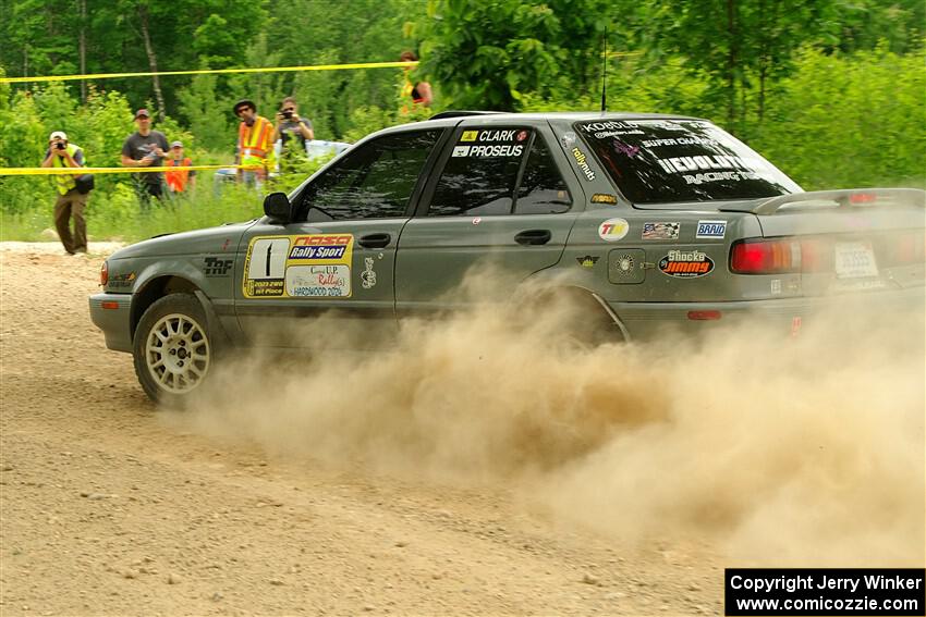 Dexter Clark / Bryce Proseus Nissan Sentra SE-R on SS2, Skunk Creek.