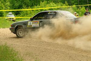 Dexter Clark / Bryce Proseus Nissan Sentra SE-R on SS2, Skunk Creek.