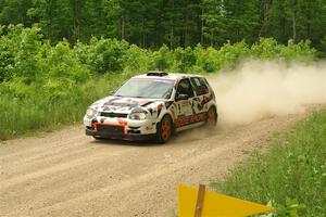 John Gusmano / Zack Goldstein VW GTI on SS2, Skunk Creek.