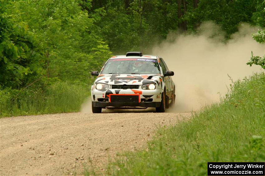 John Gusmano / Zack Goldstein VW GTI on SS2, Skunk Creek.