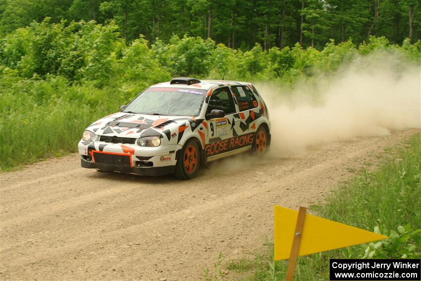 John Gusmano / Zack Goldstein VW GTI on SS2, Skunk Creek.