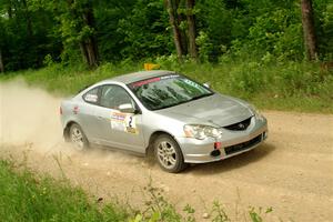 Derek Denti / Josh Remmetter Acura RSX on SS2, Skunk Creek.