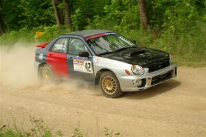 Jonathon Nagel / Chris Woodry Subaru Impreza 2.5RS on SS2, Skunk Creek.