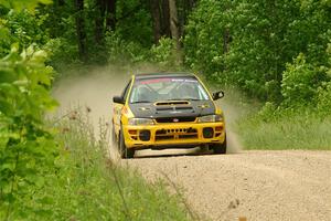 Katie Gingras / Camille Carlson Subaru Impreza on SS2, Skunk Creek.