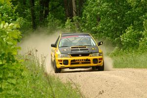 Katie Gingras / Camille Carlson Subaru Impreza on SS2, Skunk Creek.