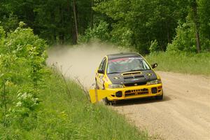 Katie Gingras / Camille Carlson Subaru Impreza on SS2, Skunk Creek.