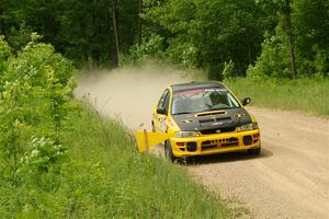 Katie Gingras / Camille Carlson Subaru Impreza on SS2, Skunk Creek.