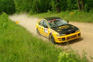 Katie Gingras / Camille Carlson Subaru Impreza on SS2, Skunk Creek.