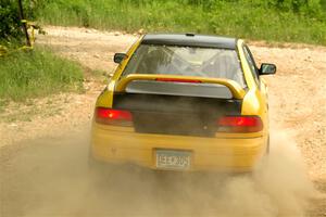 Katie Gingras / Camille Carlson Subaru Impreza on SS2, Skunk Creek.