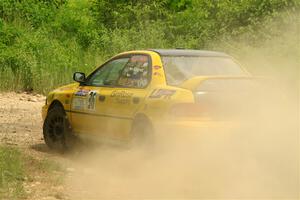 Katie Gingras / Camille Carlson Subaru Impreza on SS2, Skunk Creek.